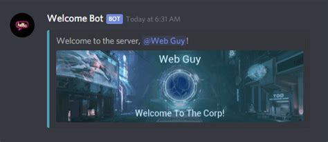 discord casino bot welcome message